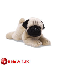 Cumplir EN71 y ASTM estándar ICTI peluche de juguete de fábrica perro pug relleno juguete de peluche